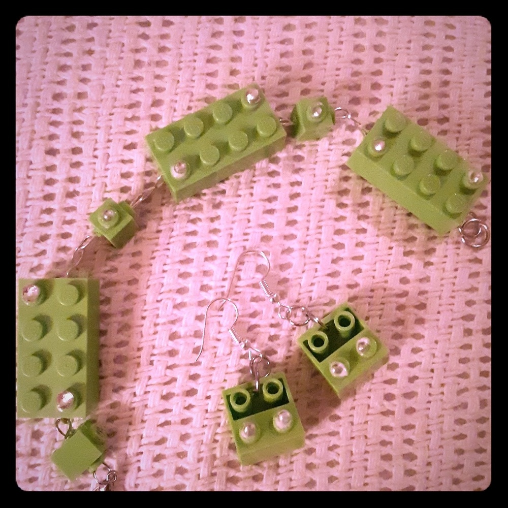 LEGO BLING BRACELET & EARRINGS